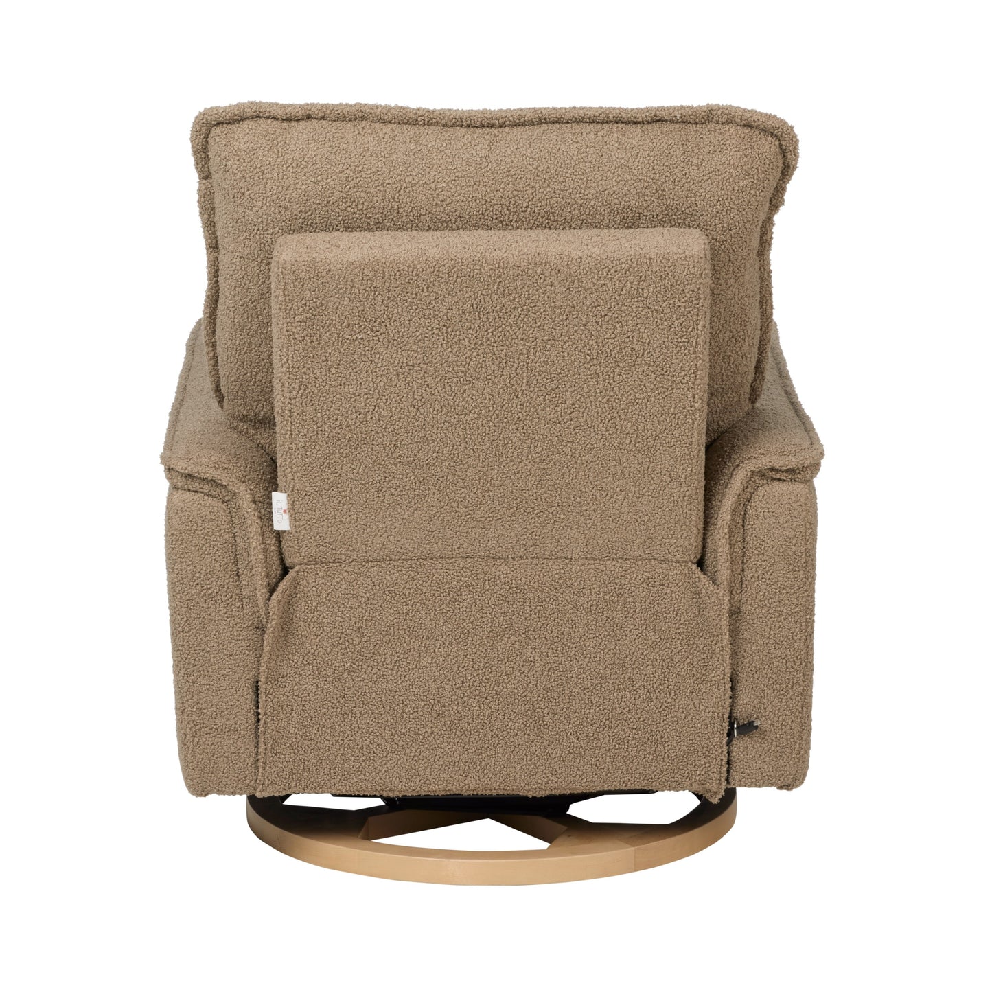 Louie Electric Recliner Glider Nursery Chair in Mocha Teddy