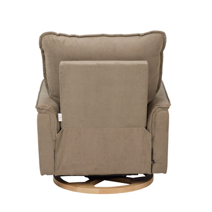 Louie Electric Recliner Glider Nursery Chair in Mocha Corduroy