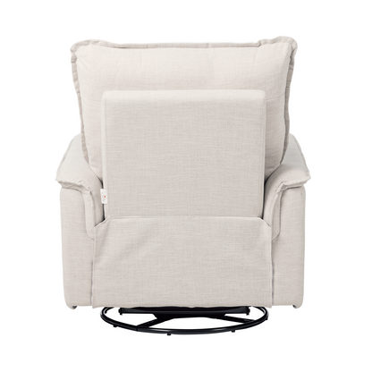 Louie Recliner Glider Nursery Chair in Eggshell