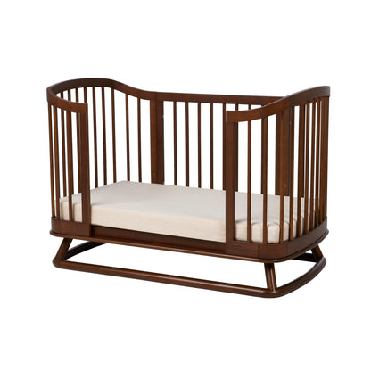 Luca Sustainable Timber Cot in Walnut