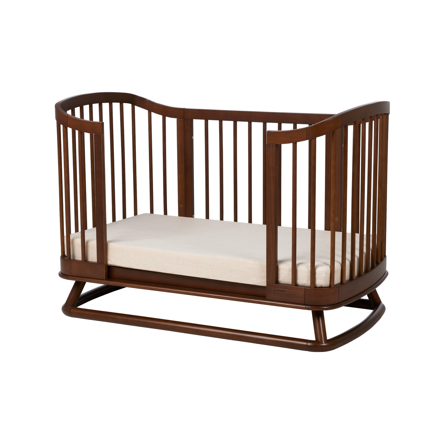 Luca Sustainable Timber Cot in Walnut