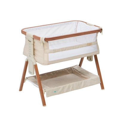 Mini CoZee Breeze Plus Toy Bassinet in Scandi Walnut & Ecru