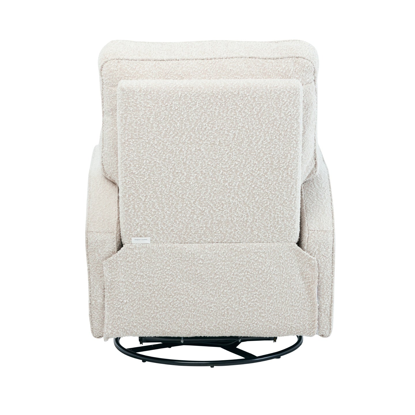 Quinn Electric Recliner Glider Chair with USB in Vanilla Bouclé