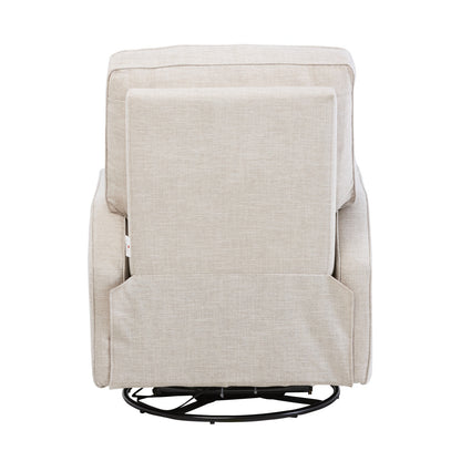 Quinn Electric Recliner Glider Chair with USB in Eggshell