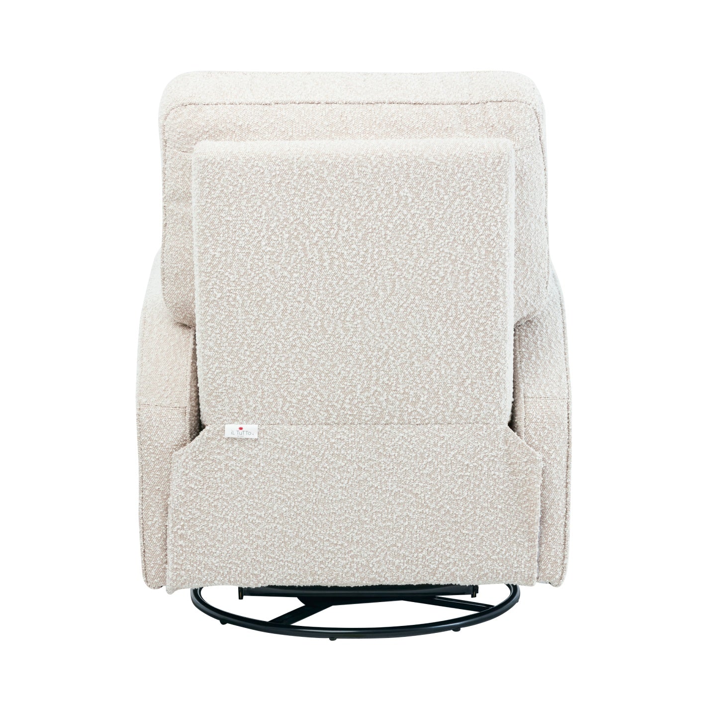 Quinn Recliner Glider Nursery Chair in Vanilla Bouclé