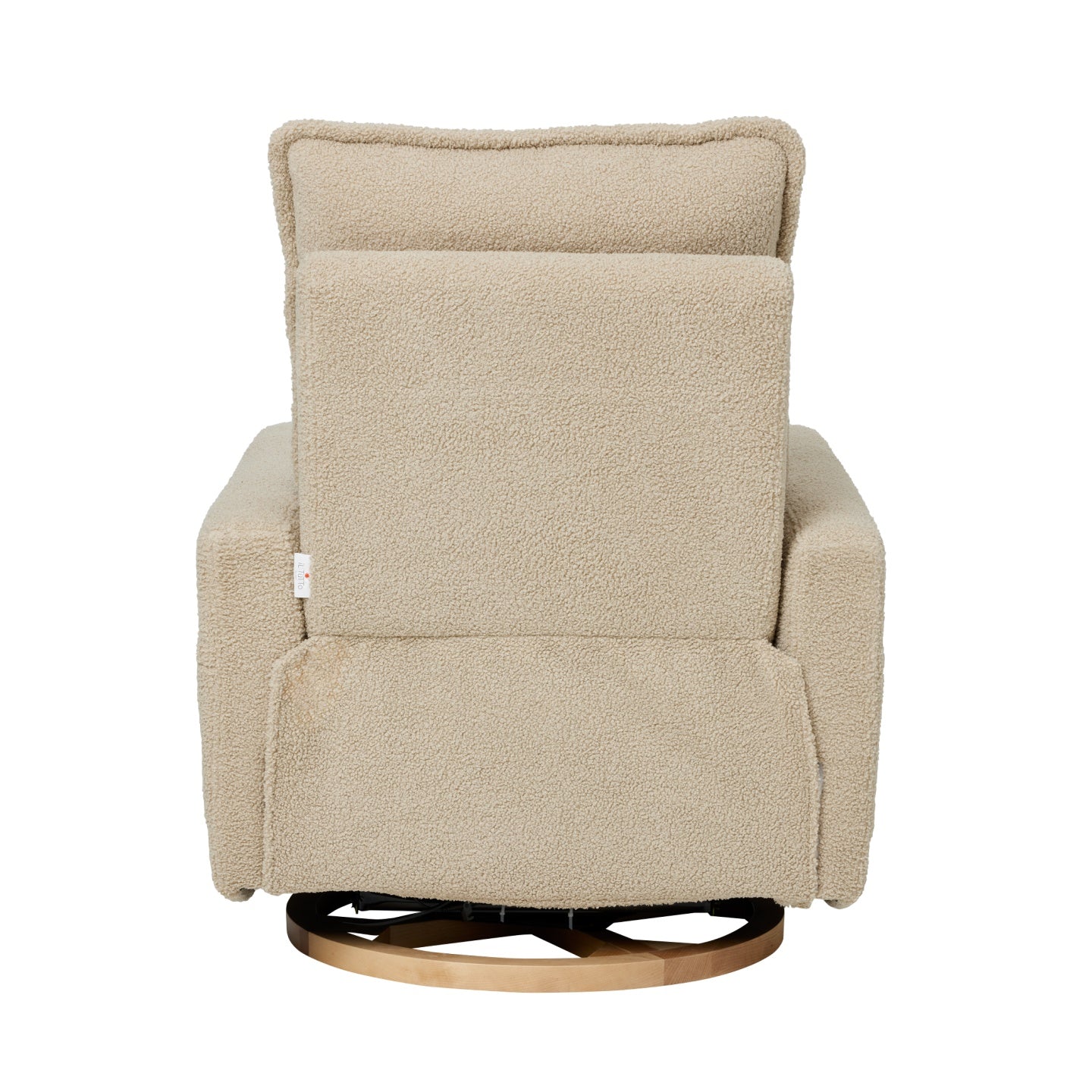 Frankie Electric Recliner Glider Nursery Chair in Taupe Teddy
