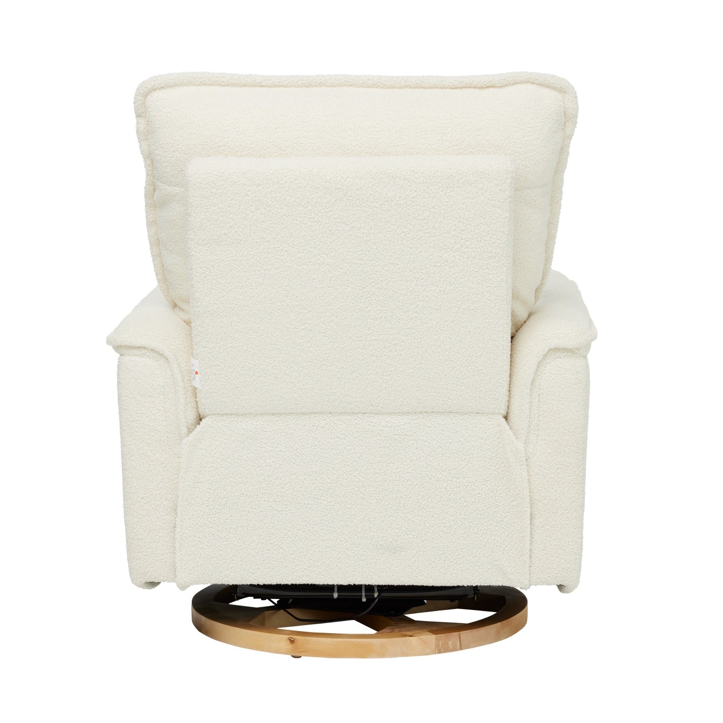 Louie Electric Recliner Glider Nursery Chair in Coconut Teddy