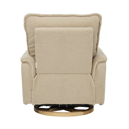 Louie Electric Recliner Glider Nursery Chair in Taupe Teddy