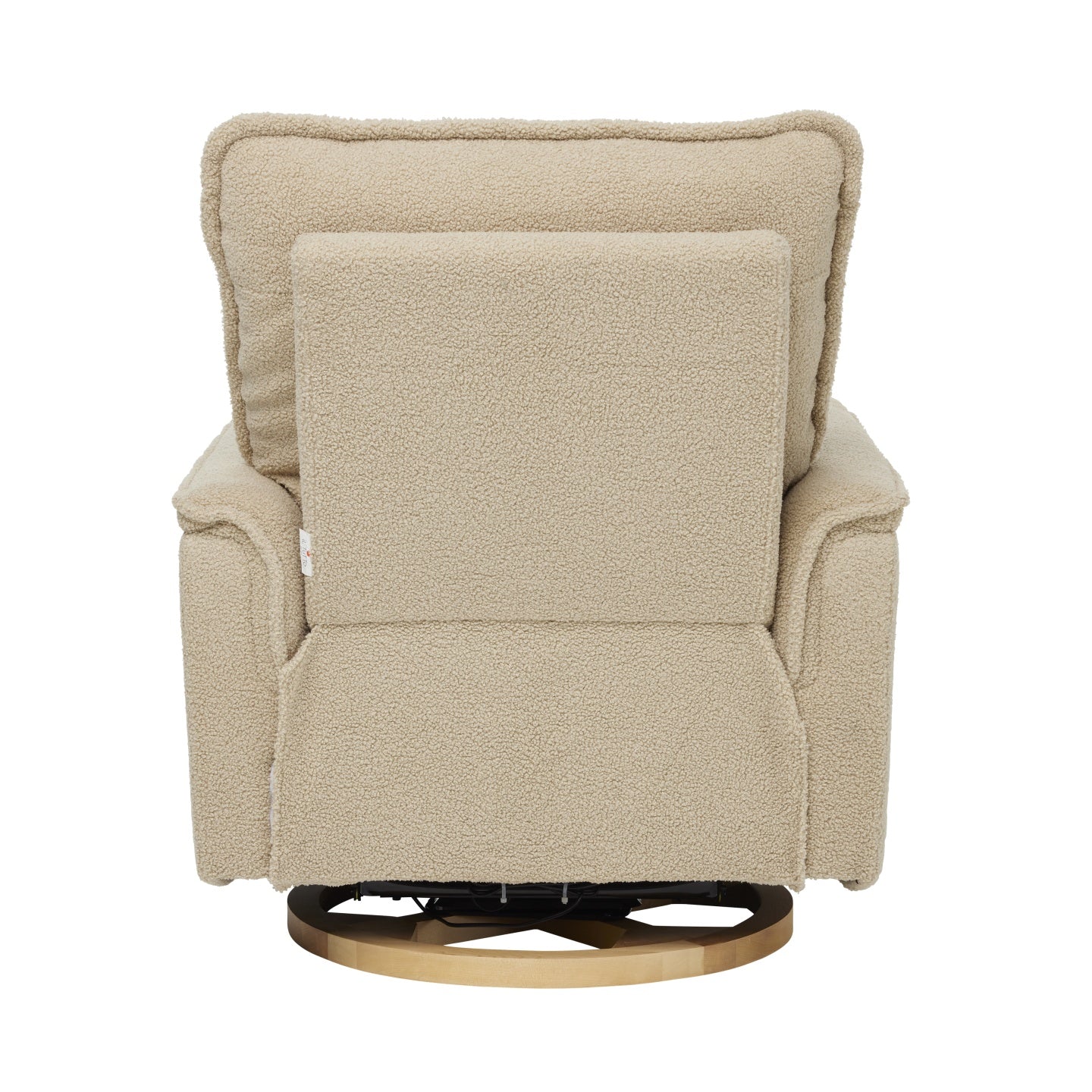 Louie Electric Recliner Glider Nursery Chair in Taupe Teddy