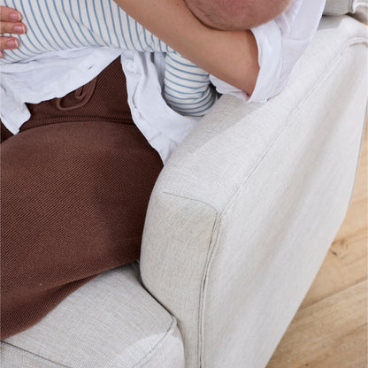 Chelsea Electric Recliner Glider Chair with USB in Eggshell