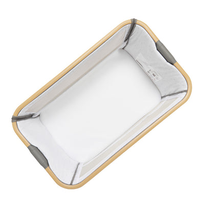 CoZee Breeze Plus Co-sleeping Bassinet with Rocking Legs in Oak Charcoal