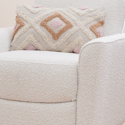 Felix Electric Recliner Glider Chair with USB in Vanilla Bouclé