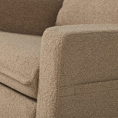 Frankie Electric Recliner Glider Nursery Chair in Mocha Teddy