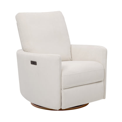 Lola Electric Recliner Glider Nursery Chair in Coconut Corduroy