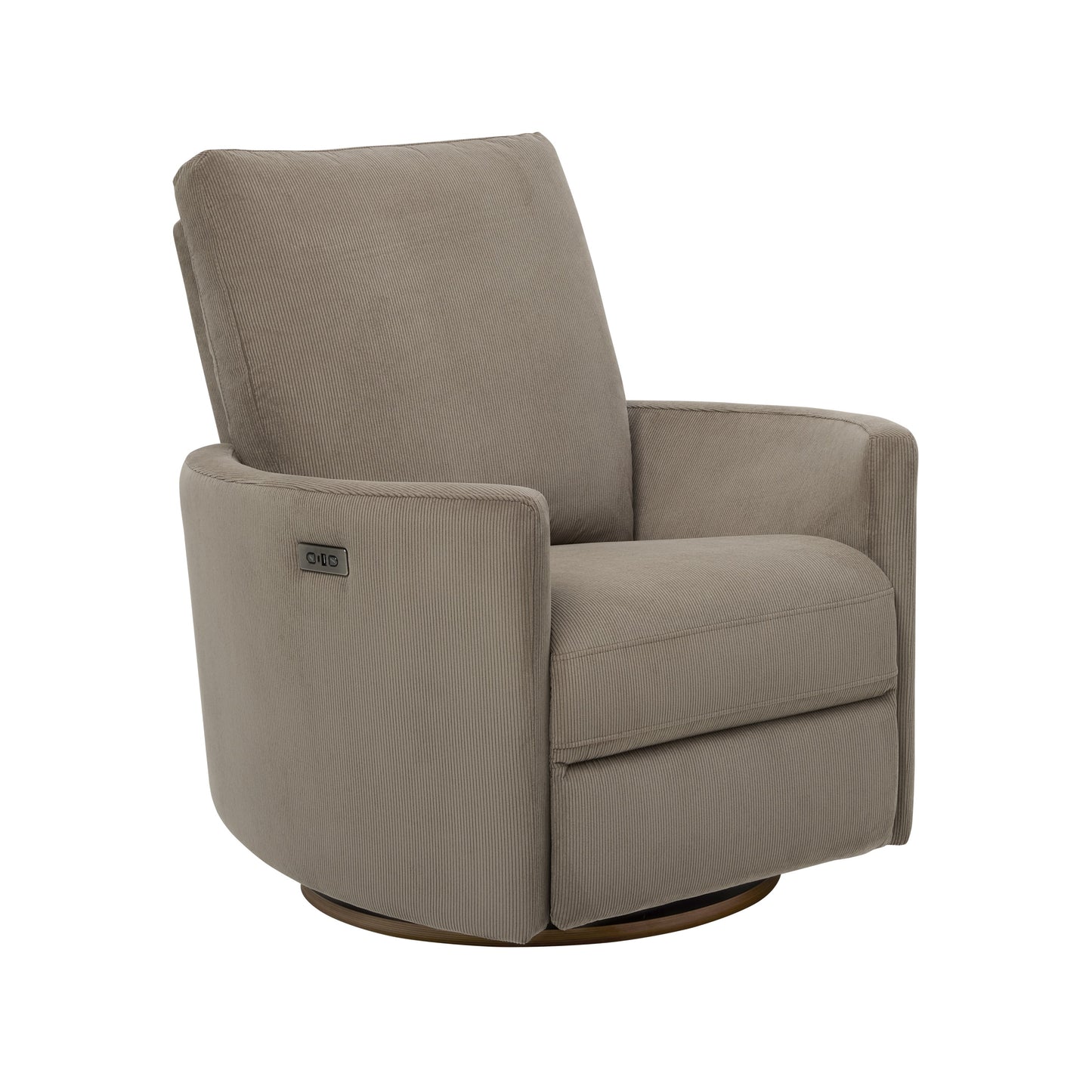 Lola Electric Recliner Glider Nursery Chair in Mocha Corduroy