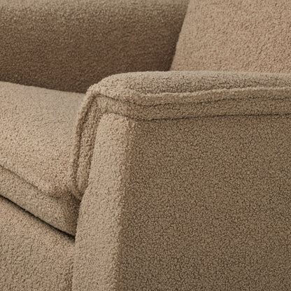 Louie Electric Recliner Glider Nursery Chair in Mocha Teddy