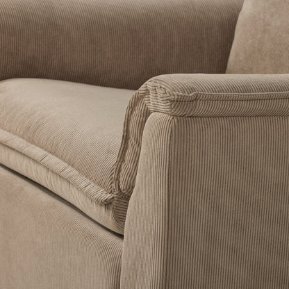 Louie Electric Recliner Glider Nursery Chair in Mocha Corduroy