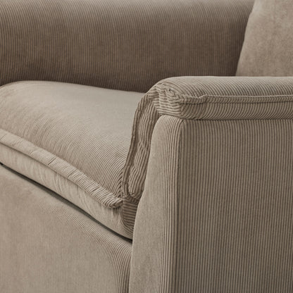 Louie Electric Recliner Glider Nursery Chair in Mocha Corduroy