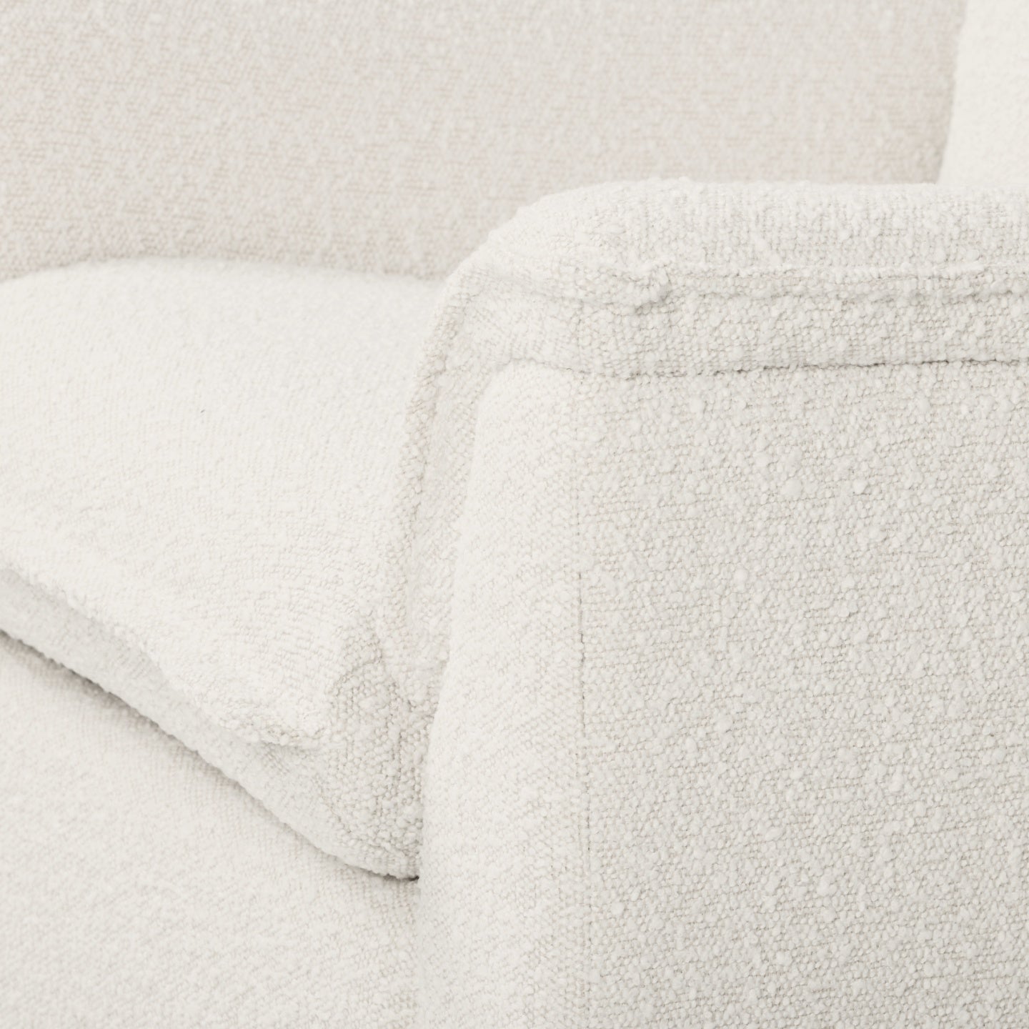 Louie Electric Recliner Glider Nursery Chair in Vanilla Bouclé