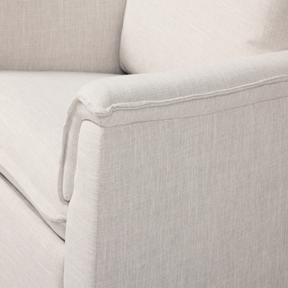 Louie Recliner Glider Nursery Chair in Eggshell
