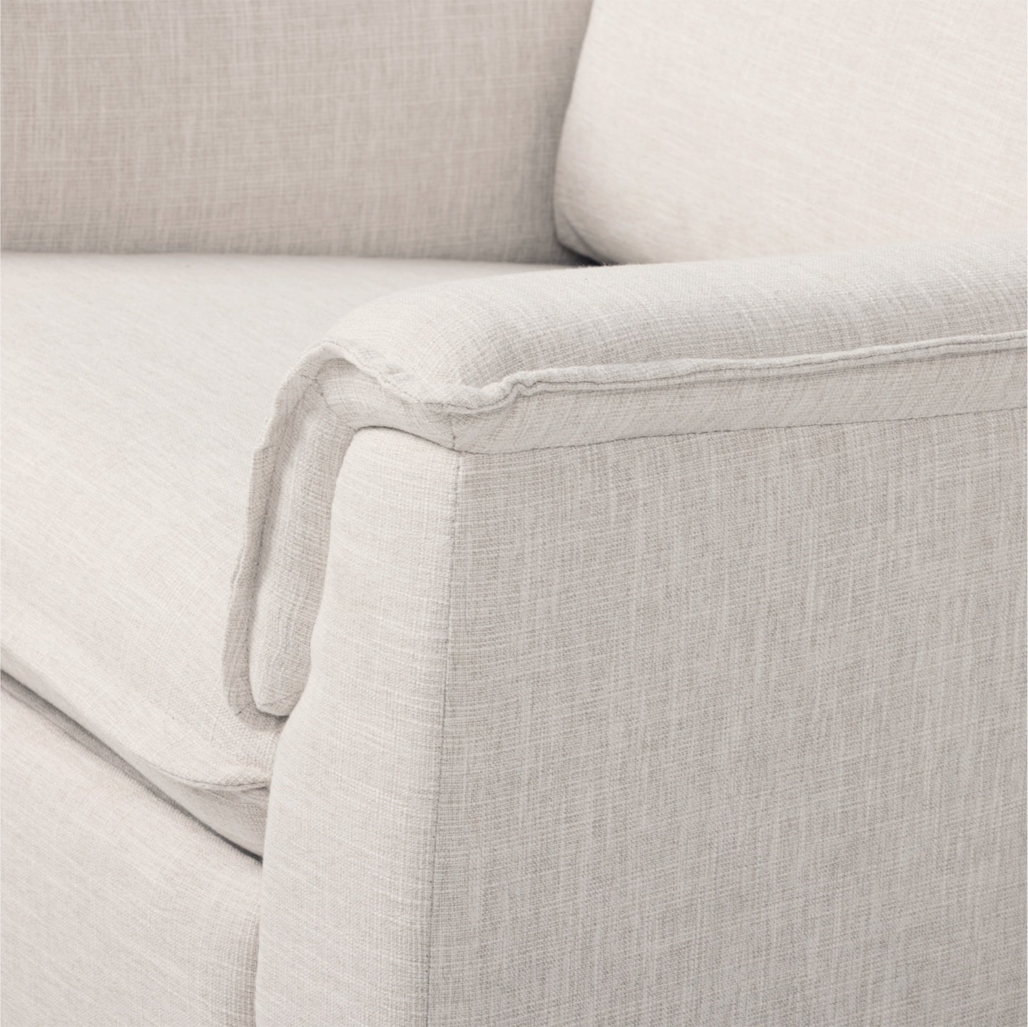 Louie Recliner Glider Nursery Chair in Eggshell