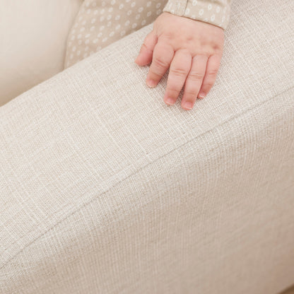 Maya Recliner Glider Nursery Chair in Eggshell