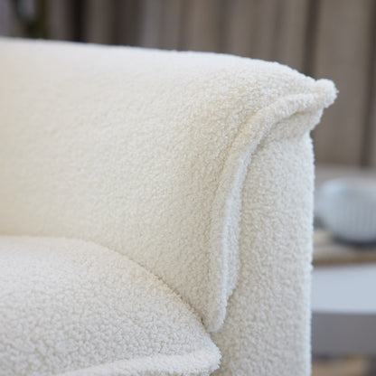 Louie Electric Recliner Glider Nursery Chair in Coconut Teddy