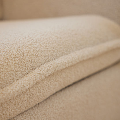 Louie Electric Recliner Glider Nursery Chair in Taupe Teddy