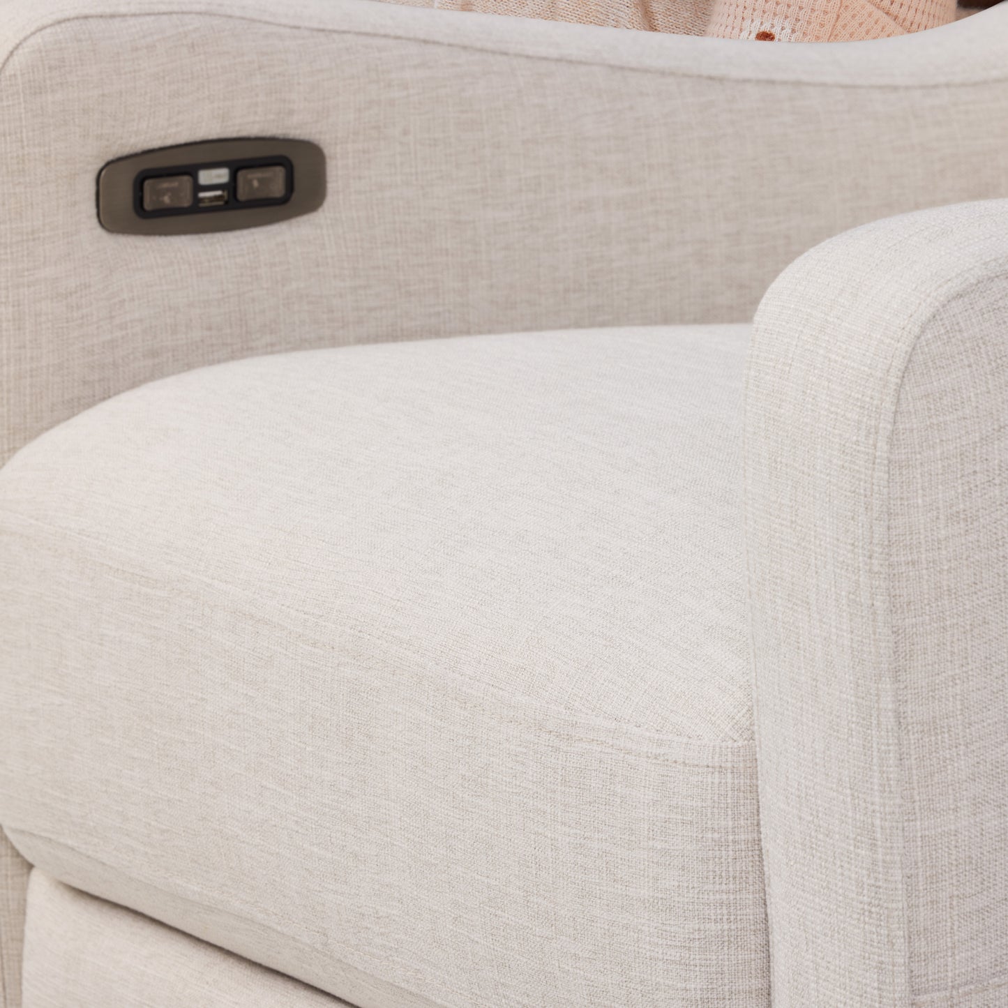 Henry Plus Massage & Heat Nursing Chair in Eggshell