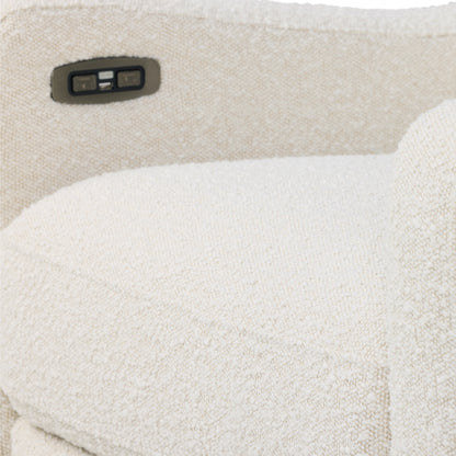 Henry Plus Massage & Heat Nursing Chair in Vanilla Bouclé