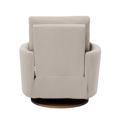 Lola Electric Recliner Glider Nursery Chair in Taupe Corduroy