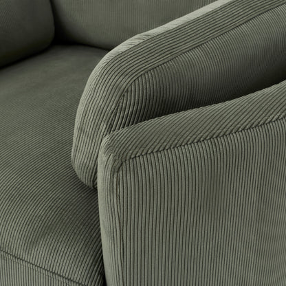 Lola Electric Recliner Glider Nursery Chair in Olive Corduroy