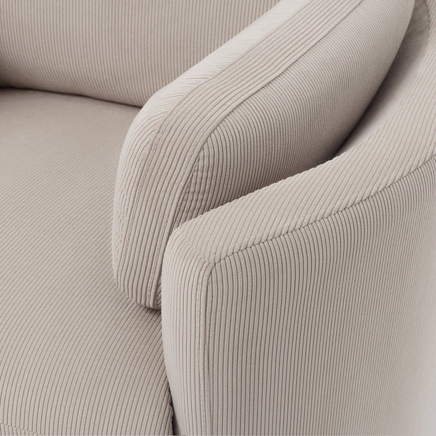 Lola Electric Recliner Glider Nursery Chair in Taupe Corduroy