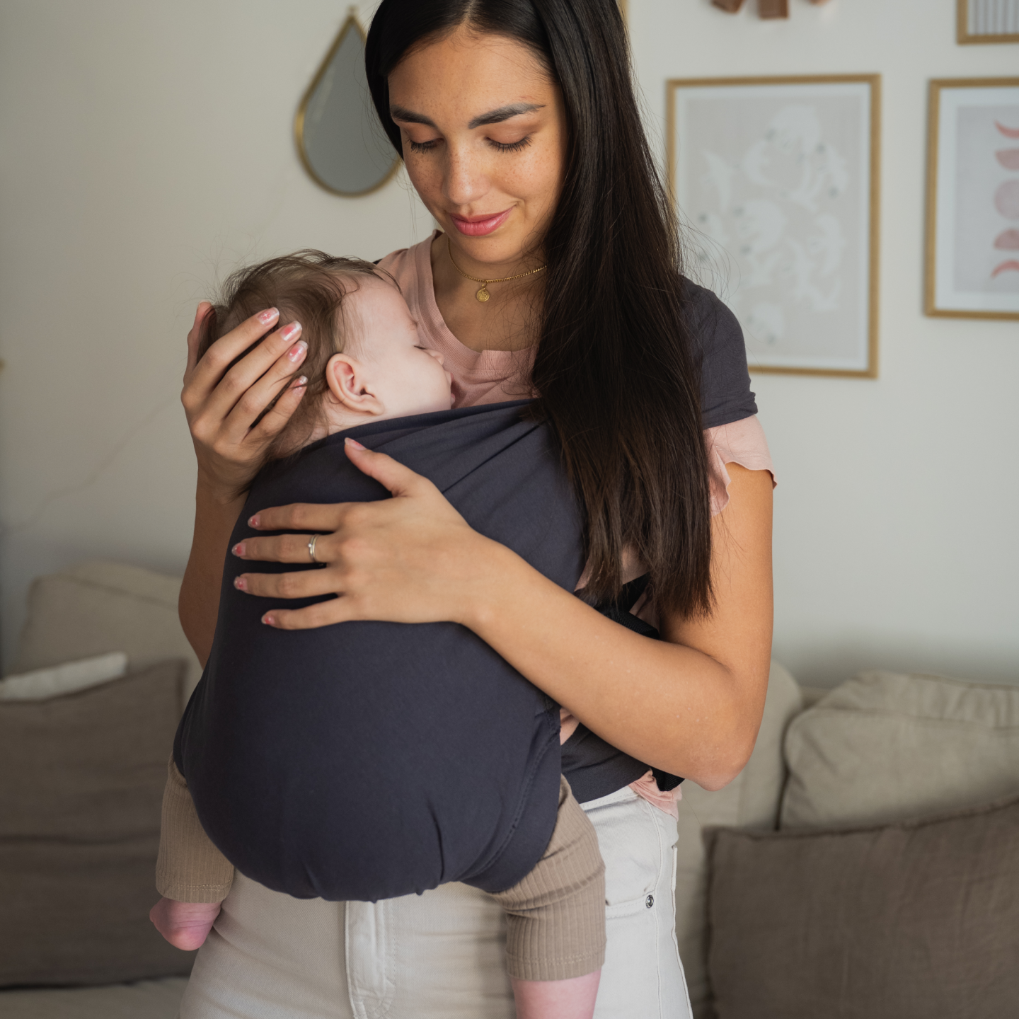 Boba Bliss Adjustable Carrier in Charcoal