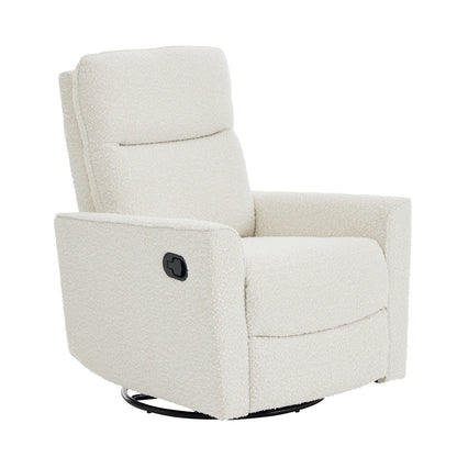 Felix Recliner Glider Nursery Chair in Vanilla Bouclé