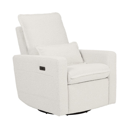 Frankie Electric Recliner Glider Nursery Chair in Vanilla Bouclé