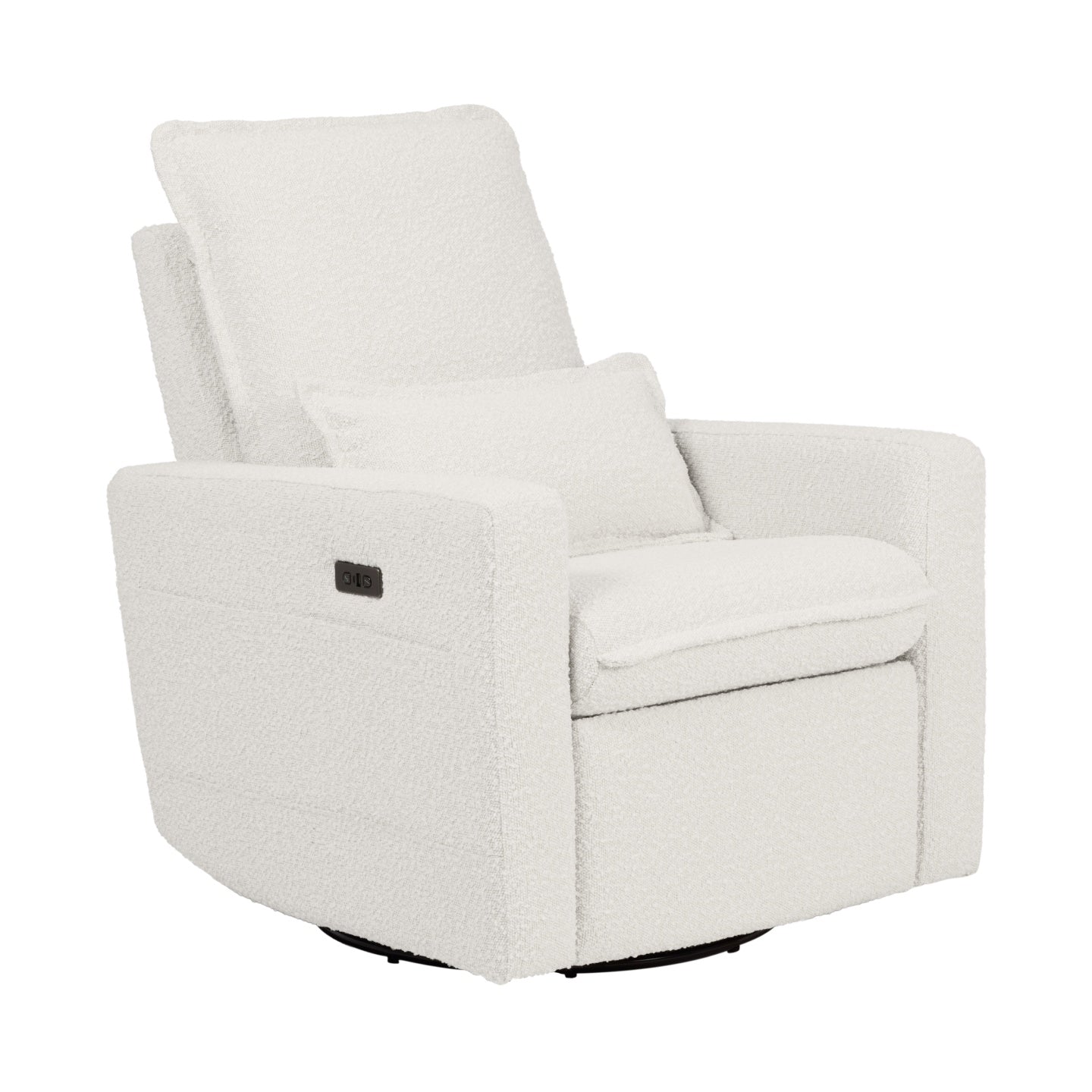 Frankie Electric Recliner Glider Nursery Chair in Vanilla Bouclé