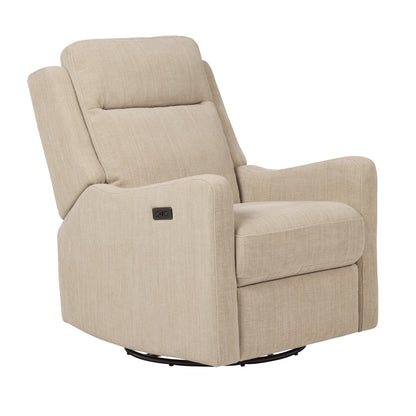 Henry Electric Recliner Glider Chair with USB in Latté