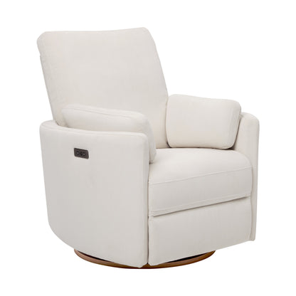 Lola Electric Recliner Glider Nursery Chair in Coconut Corduroy