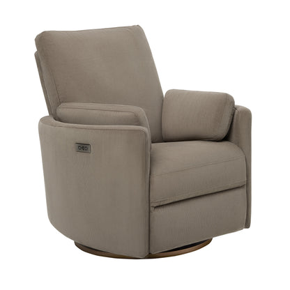 Lola Electric Recliner Glider Nursery Chair in Mocha Corduroy