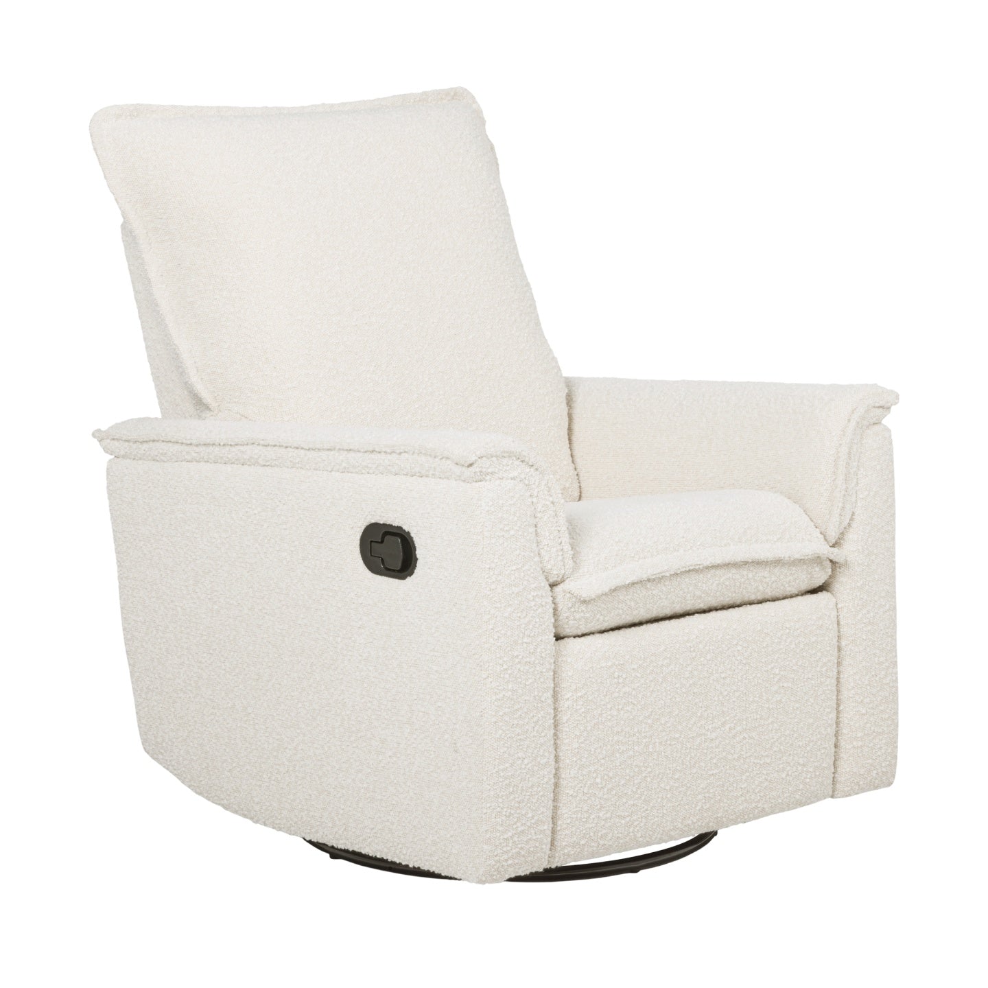 Louie Recliner Glider Nursery Chair in Vanilla Bouclé