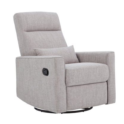 Paige Recliner Glider Nursing Chair in Pure Grey