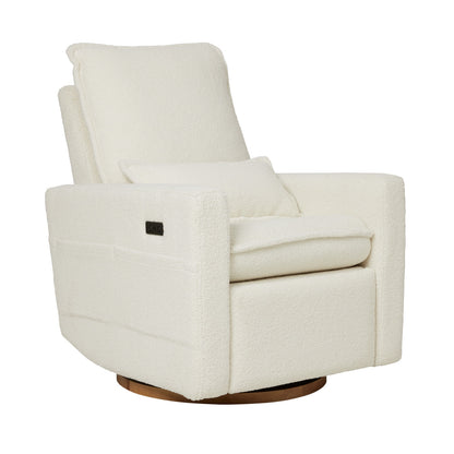 Frankie Electric Recliner Glider Nursery Chair in Coconut Teddy