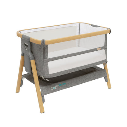 CoZee Breeze Plus Co-sleeping Bassinet with Rocking Legs in Oak Charcoal