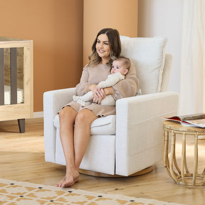 Frankie Electric Recliner Glider Nursery Chair in Eggshell