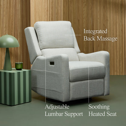 Henry Plus Massage & Heat Nursing Chair in Eggshell
