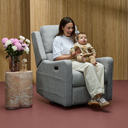 Henry Plus Massage & Heat Nursing Chair in Pure Grey