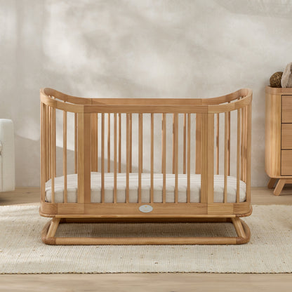 Luca Cot with Theo Chest & Luxury Oval Cot Mattress