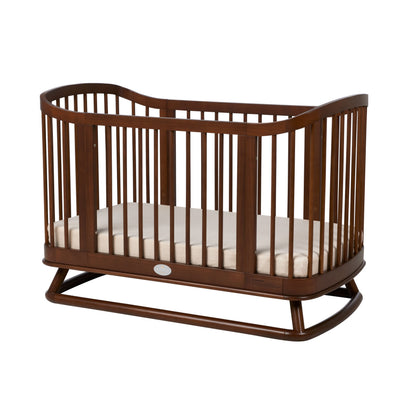 Luca Sustainable Timber Cot in Walnut