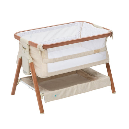 Mini CoZee Breeze Plus Toy Bassinet in Scandi Walnut & Ecru